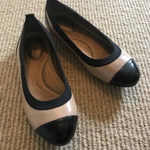 Me Too Tan Patent Flats